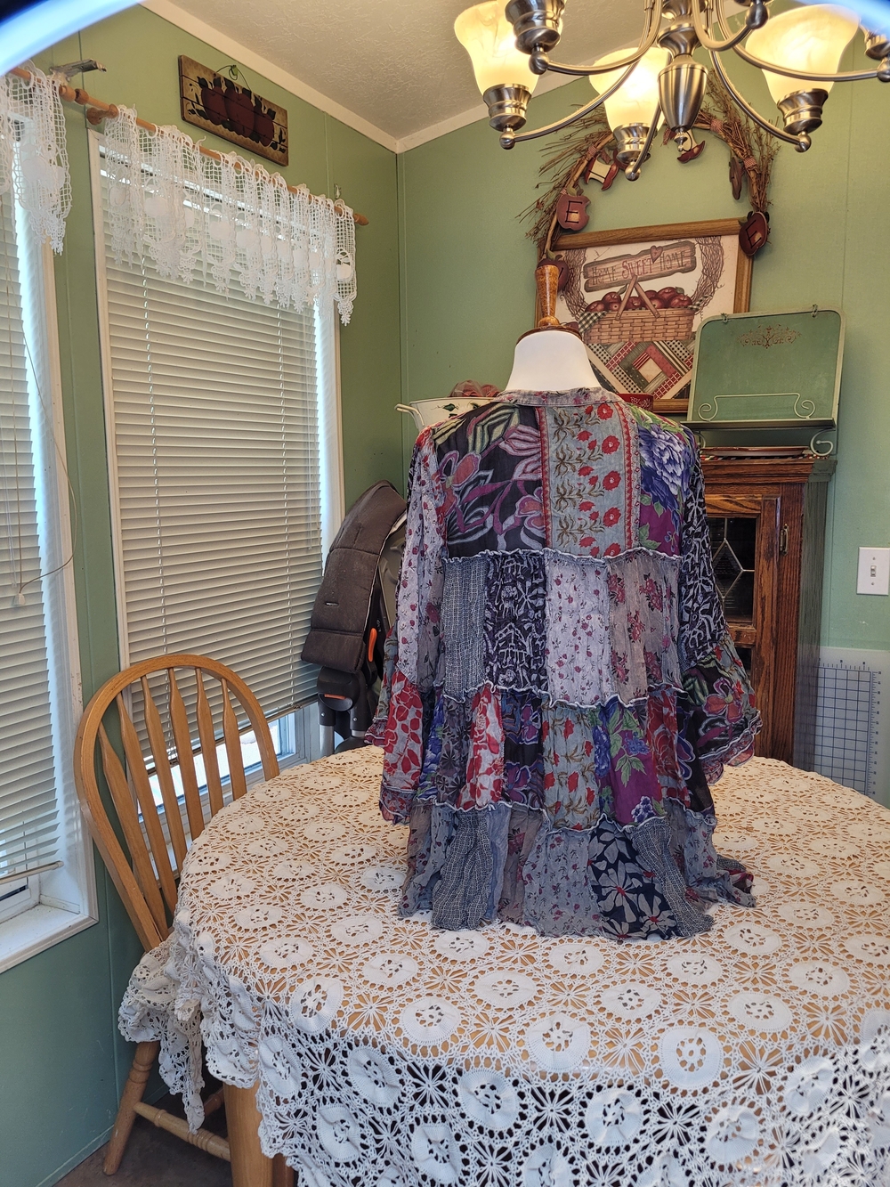 Young Thread Boho Patchwork Ruffle Tunic Top - Multicolor - Picture 6 of 8